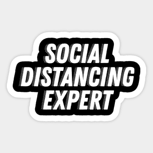 Social Distancing Expert Sticker